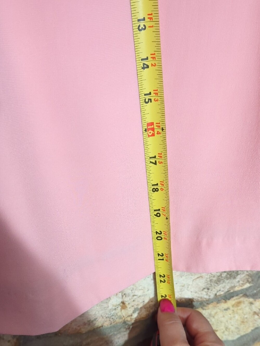 LOFT Blush Pink Midi Skirt with Side Tie - Picture 5 of 9